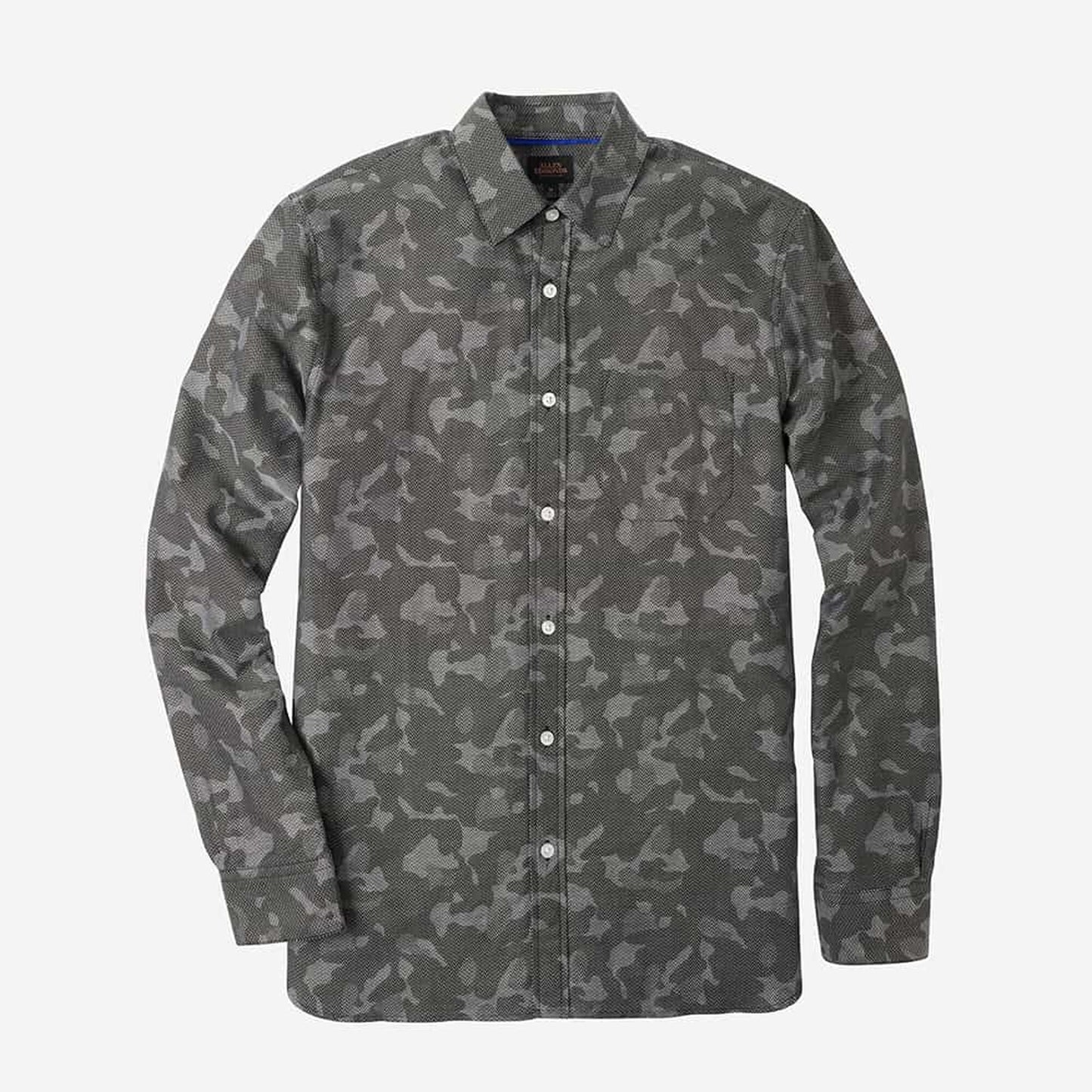 Herringbone Cotton Sport Shirt - Camo