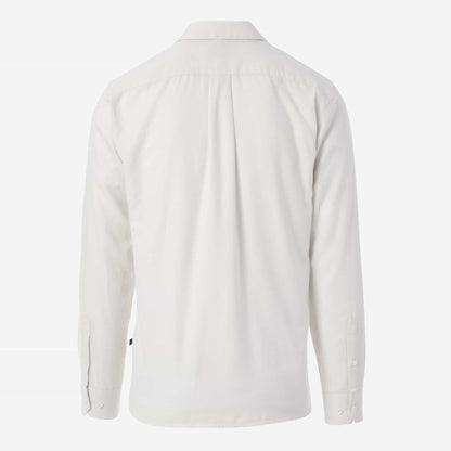 Herringbone Cotton Sport Shirt - Ivory