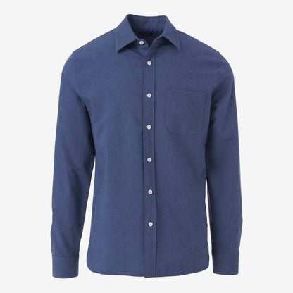 Indigo Cotton Sport Shirt - Indigo Denim