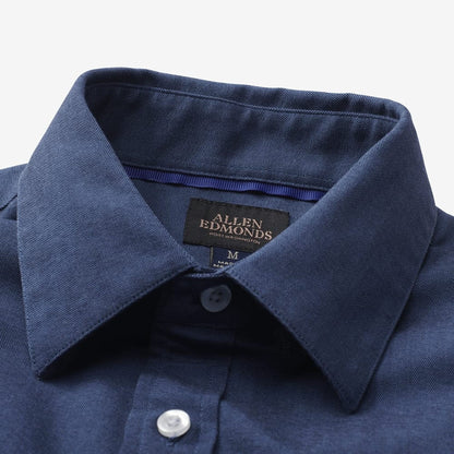 Indigo Cotton Sport Shirt - Indigo Denim