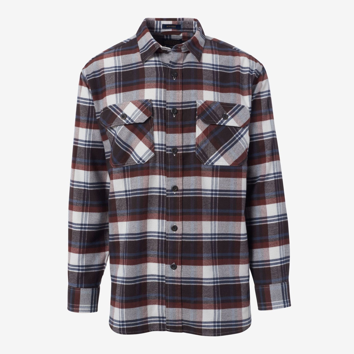 Burnside Flannel Shirt by Pendleton - Brown Plaid