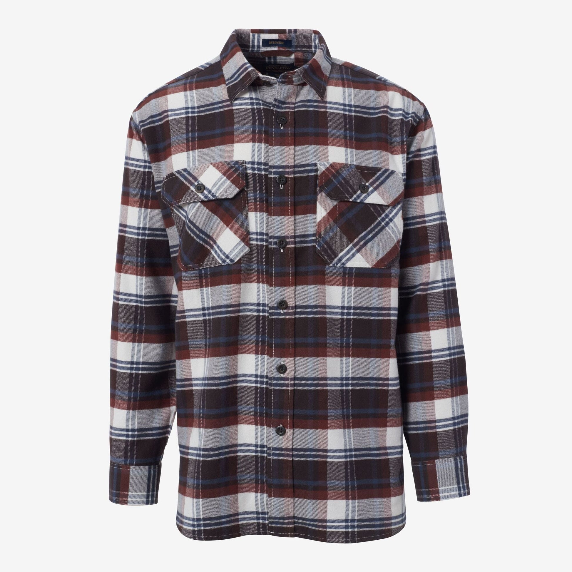 Burnside Flannel Shirt by Pendleton - Brown Plaid