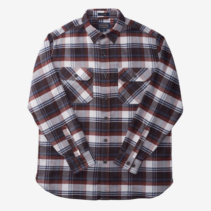 Burnside Flannel Shirt by Pendleton - Brown Plaid