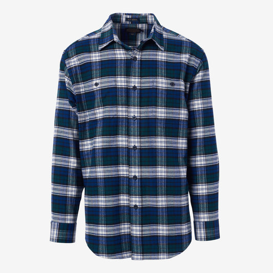 Hawthorne Flannel Shirt by Pendleton - Blue/Green Plaid