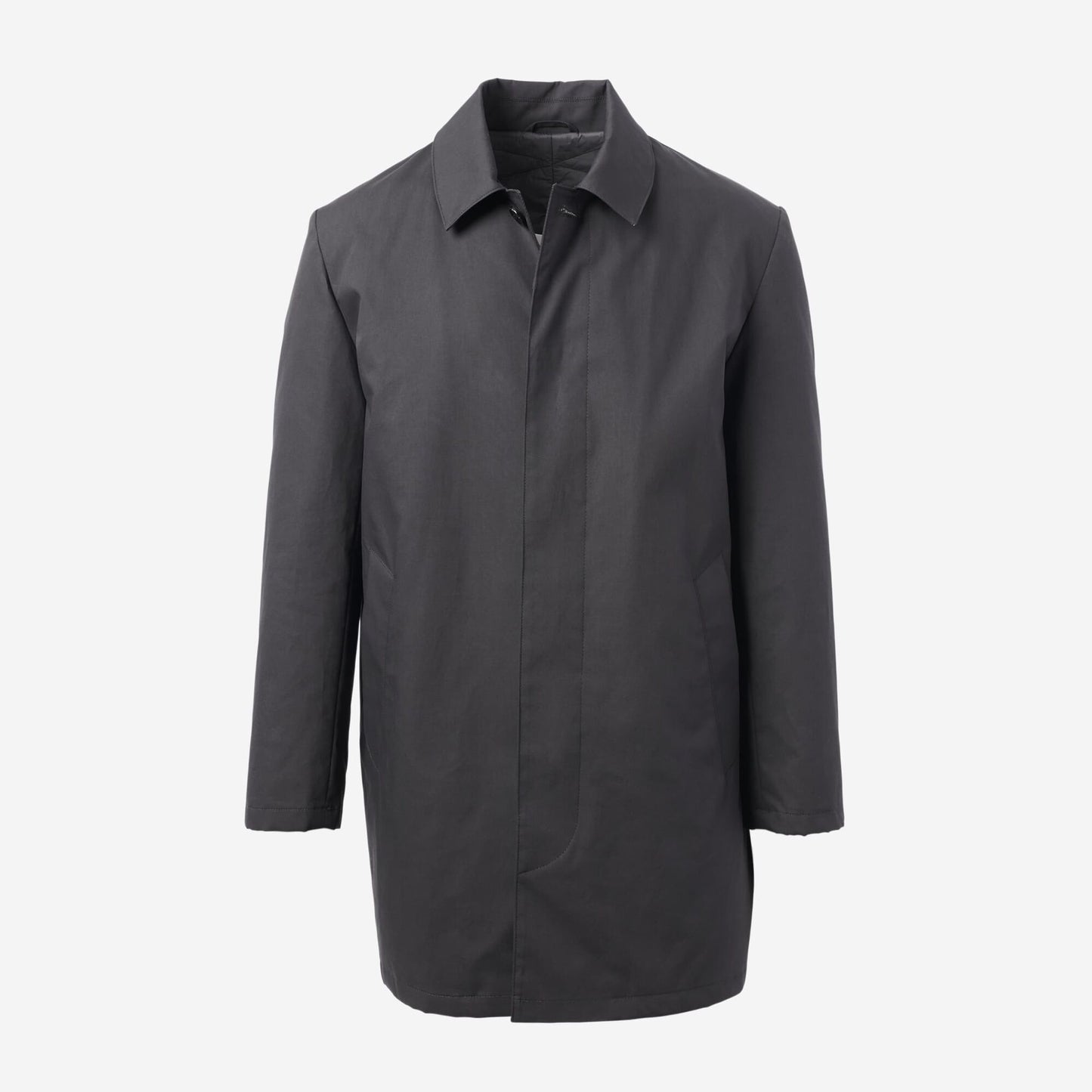 Roman Water Repellant Mac Coat - Black