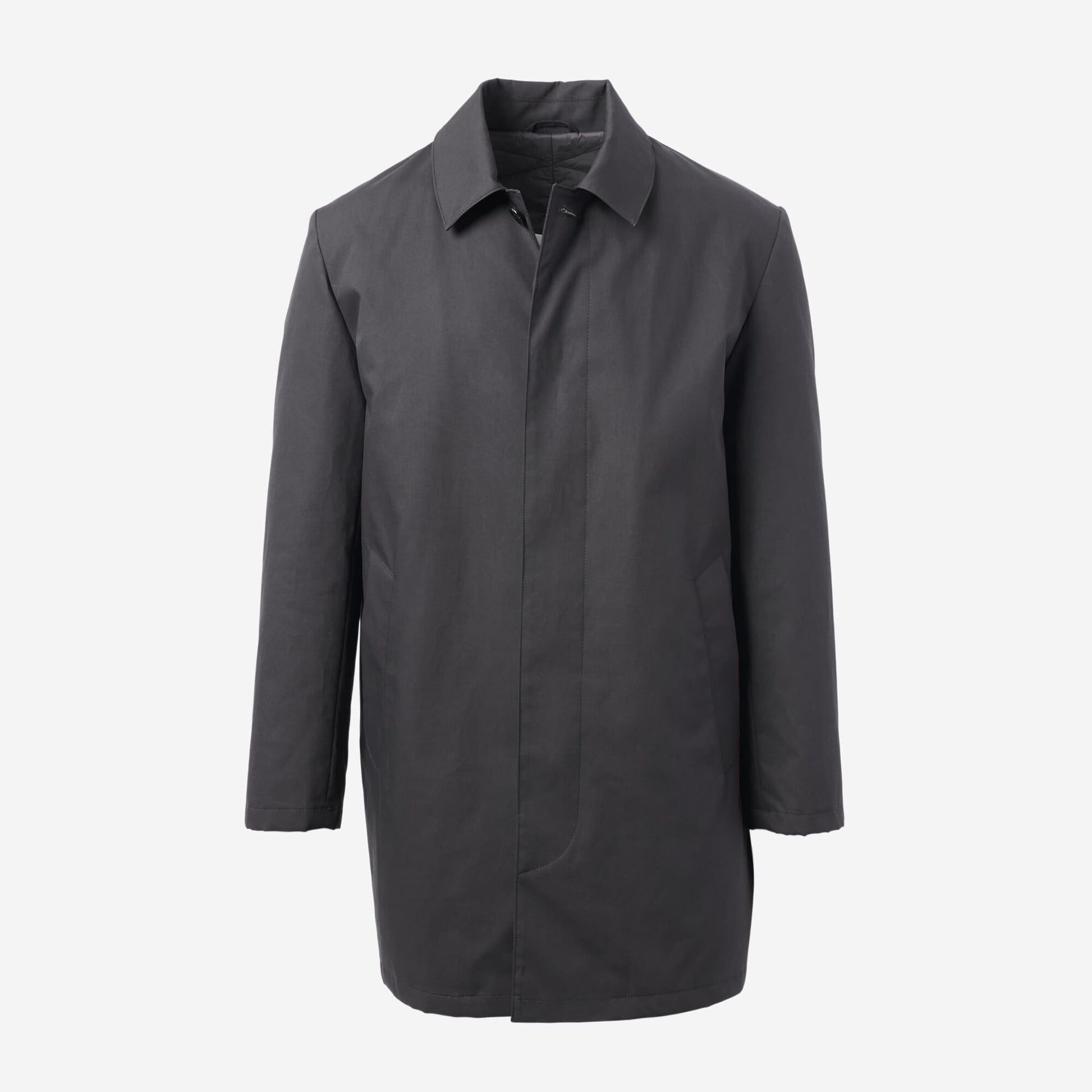 Roman Water Repellant Mac Coat - Black