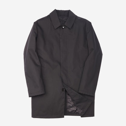 Roman Water Repellant Mac Coat - Black
