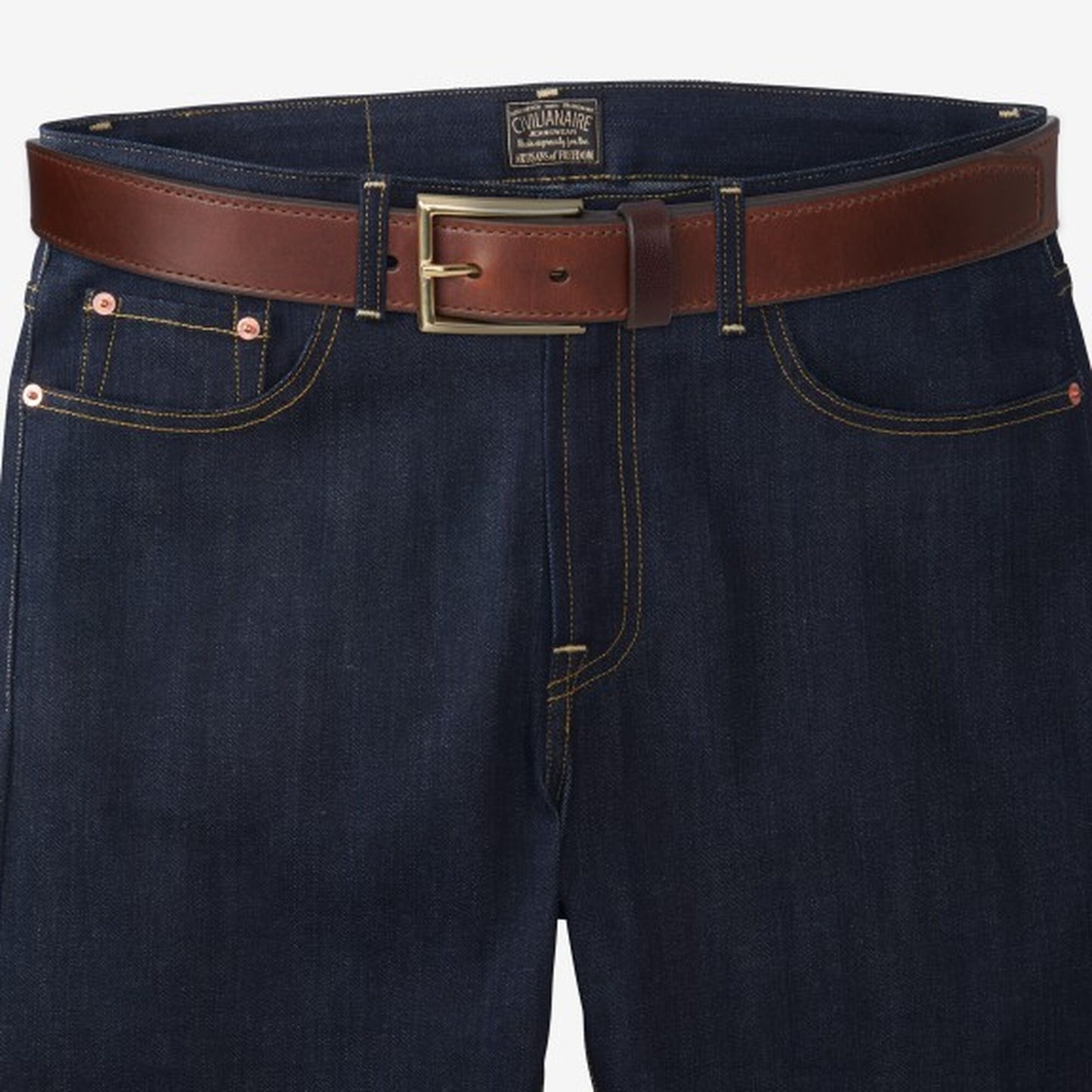 Cyrus Avenue Dress Belt - Dark Snuff Brown