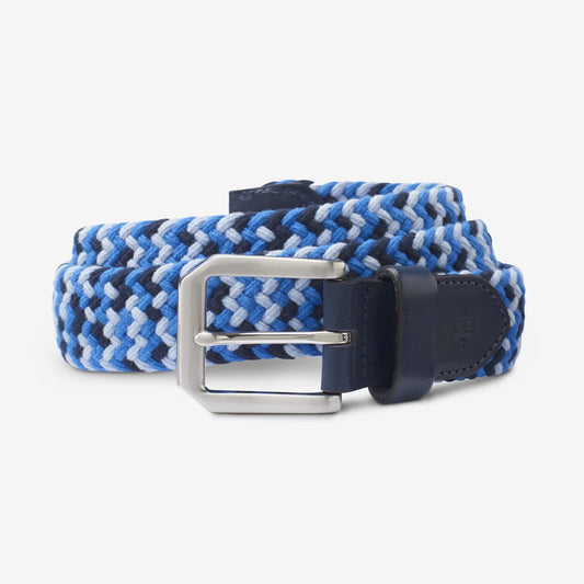 Nantucket Stretch Braided Belt - Navy Camo