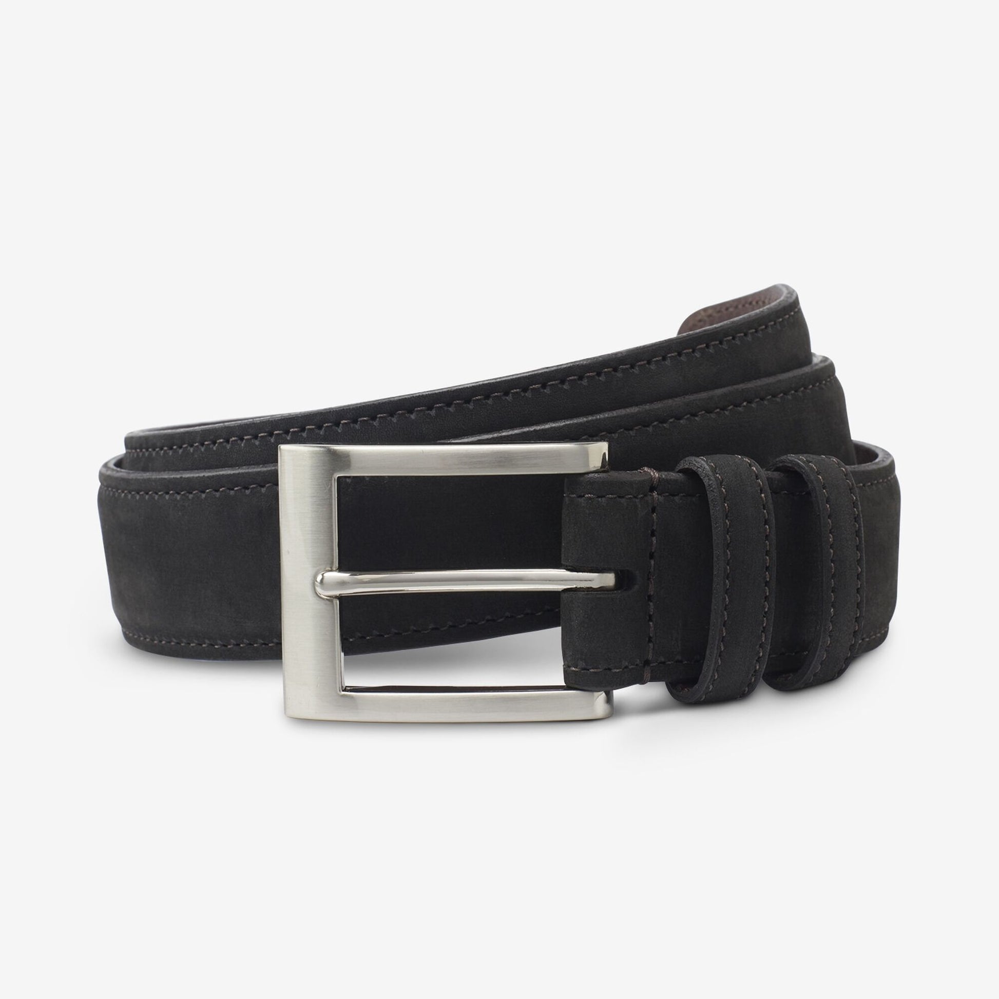 Wide Basic Suede Dress Belt - Dark Olive
