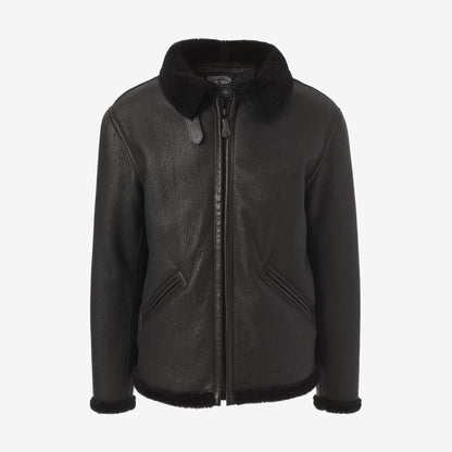 B-6 Sheepskin Jacket by Cockpit USA - Black