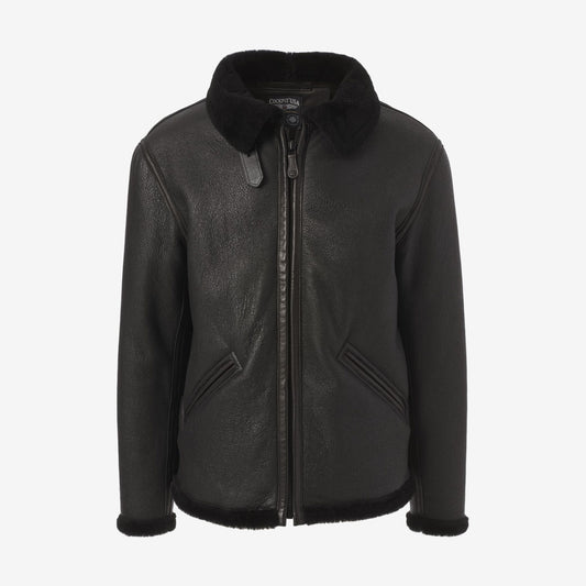 B-6 Sheepskin Jacket by Cockpit USA - Black