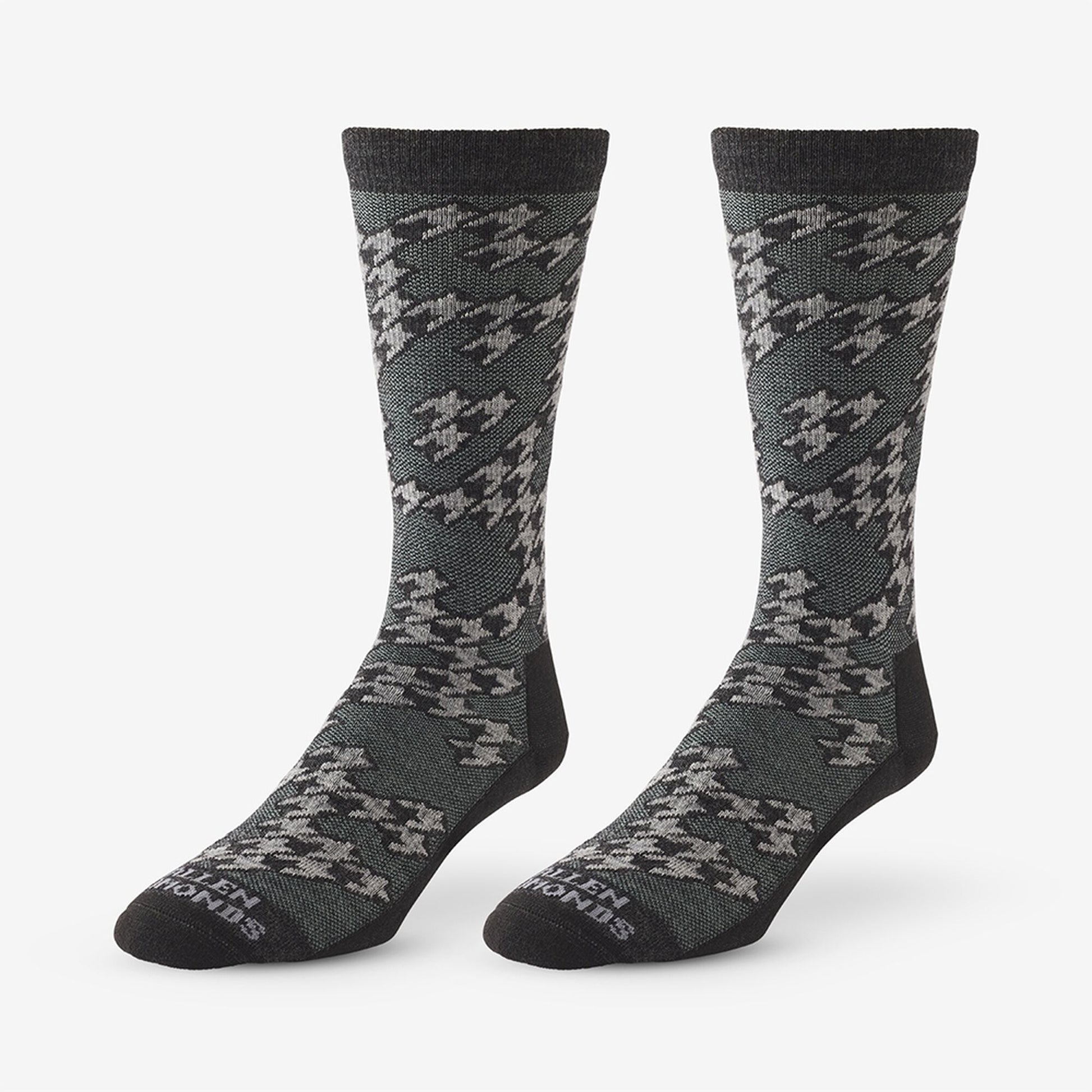 Merino Wool Pattern Boot Sock 3 Pack - Grey