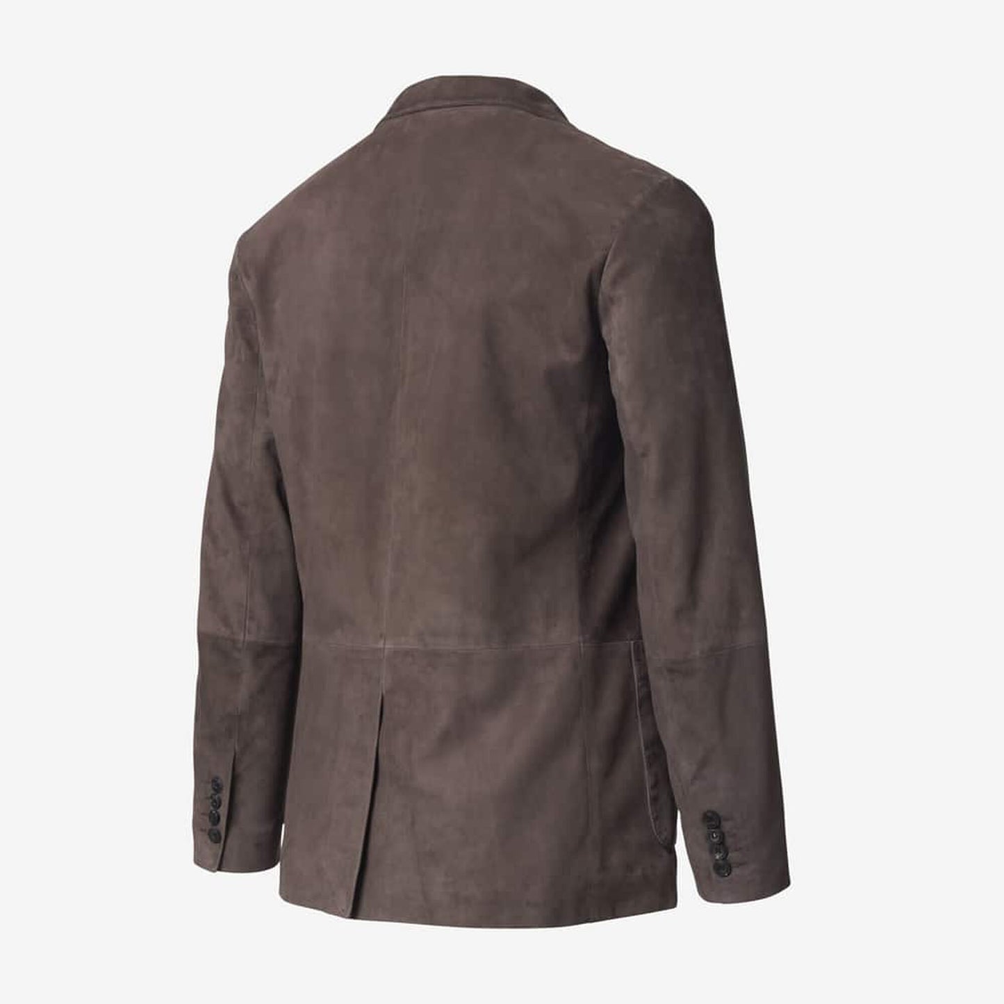 Goat Suede Blazer - Brown