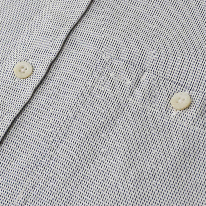 Indigo Dot Kay Street Short Sleeve Shirt - Ivory Indigo Dot
