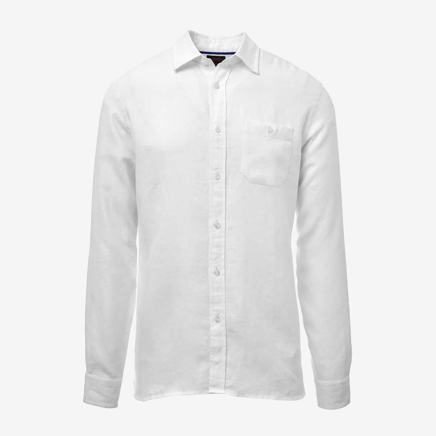 Linen Long Sleeve Shirt - White