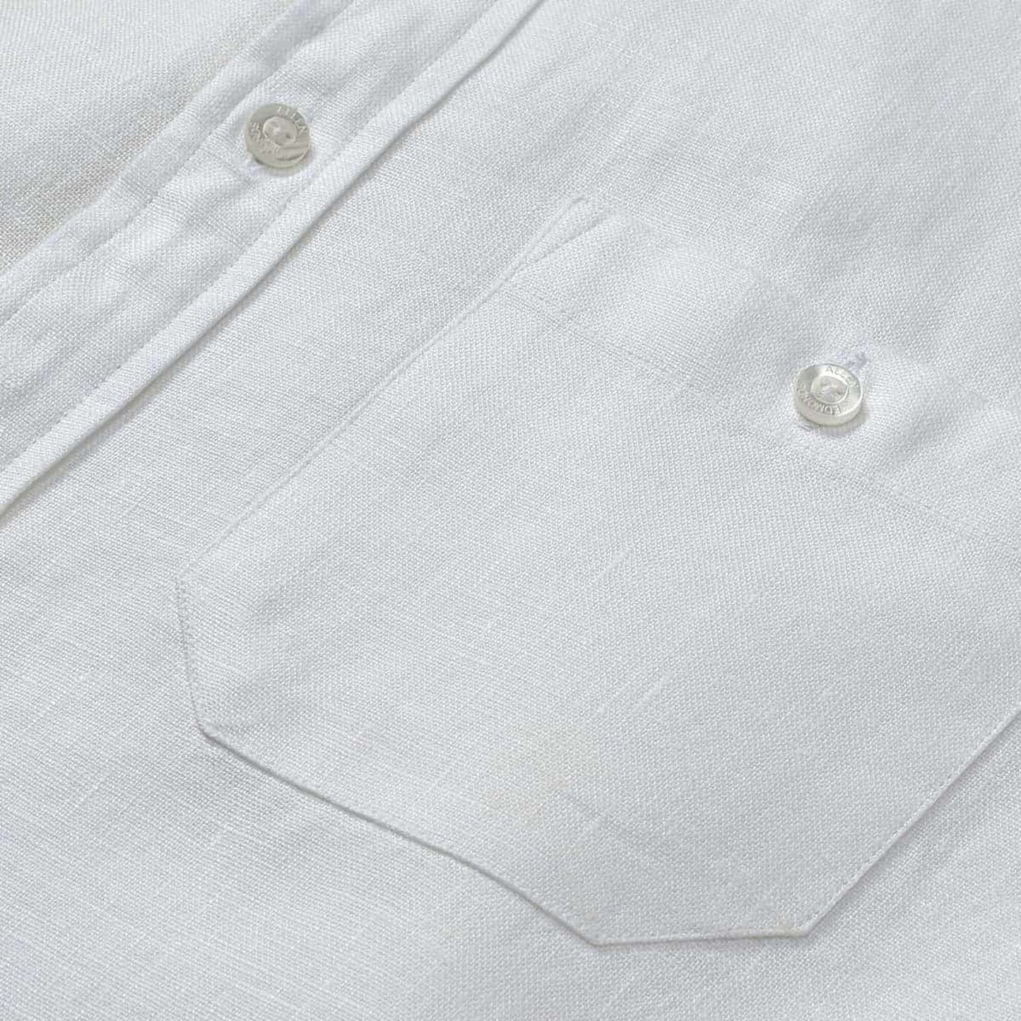 Linen Long Sleeve Shirt - White