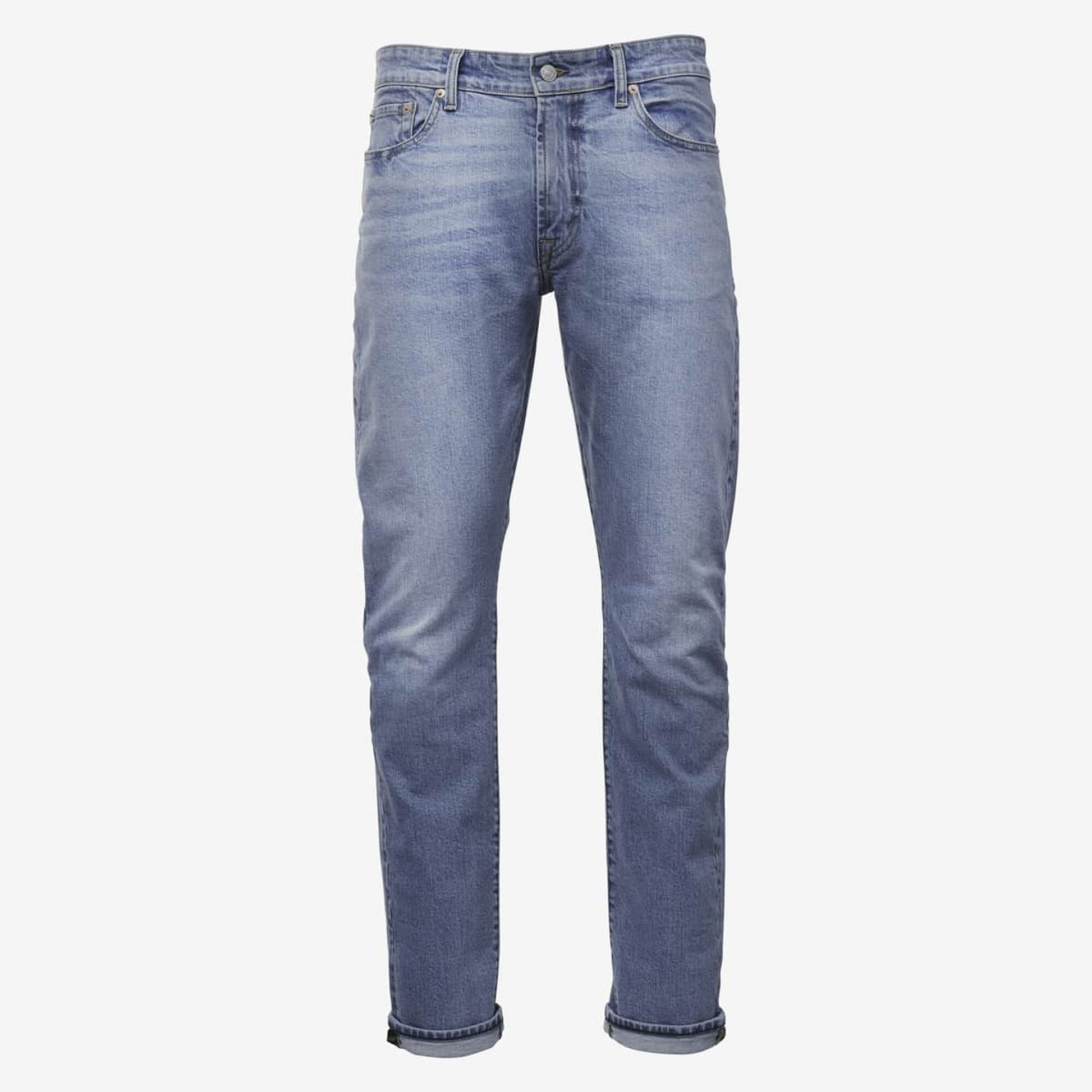 Walker Slim Straight Leg Jean in Medium Distressed by Civilianaire - Medium Distressed Blue
