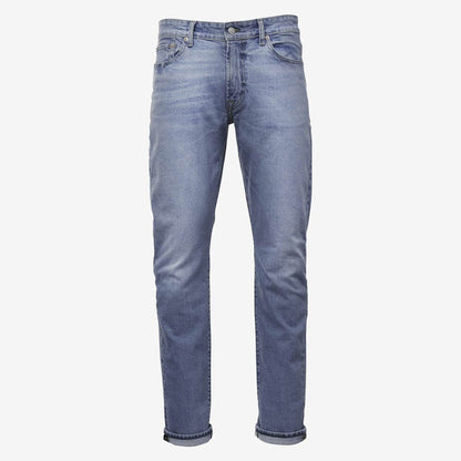 Walker Slim Straight Leg Jean in Medium Distressed by Civilianaire - Medium Distressed Blue