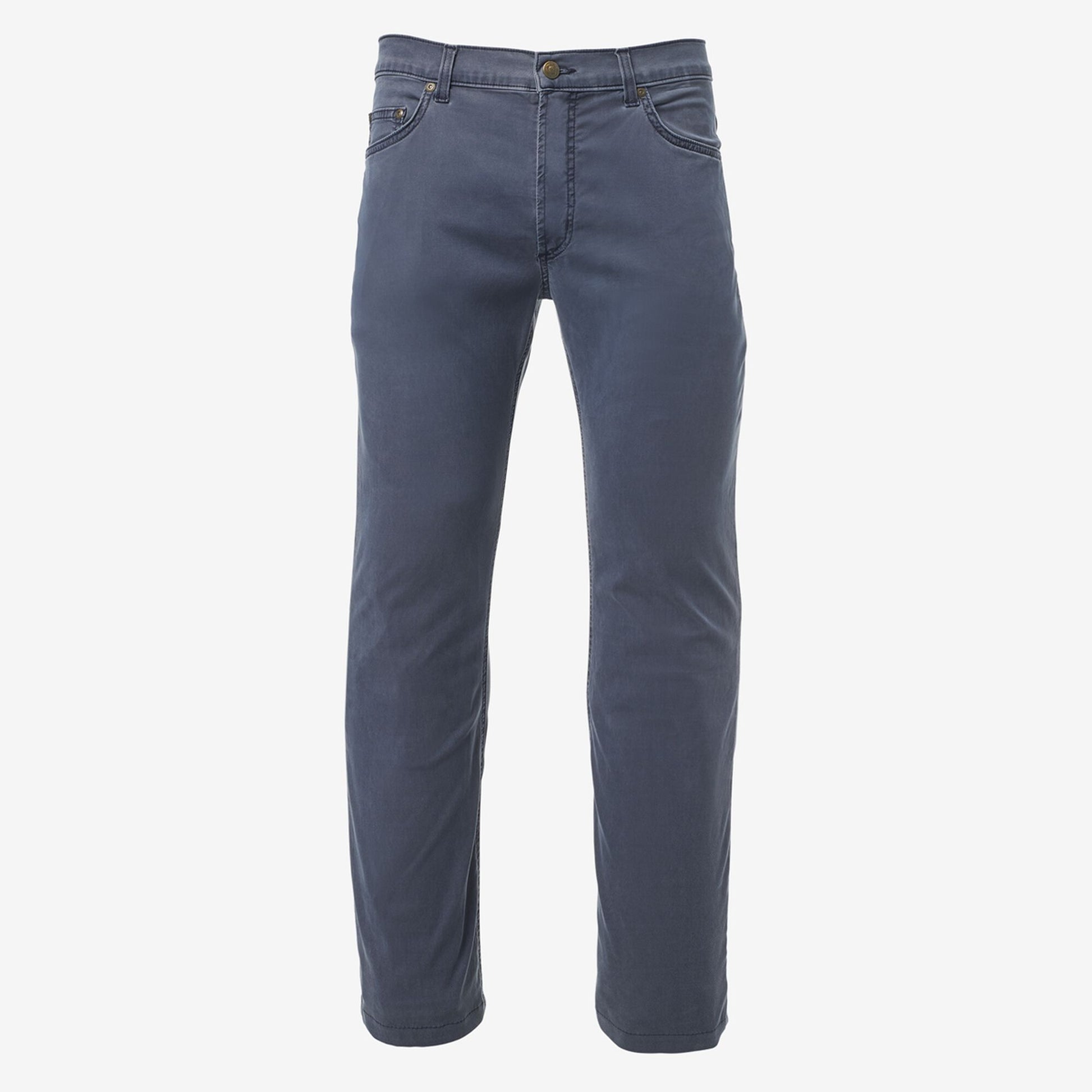 5 Pocket Straight Fit Pants - Navy