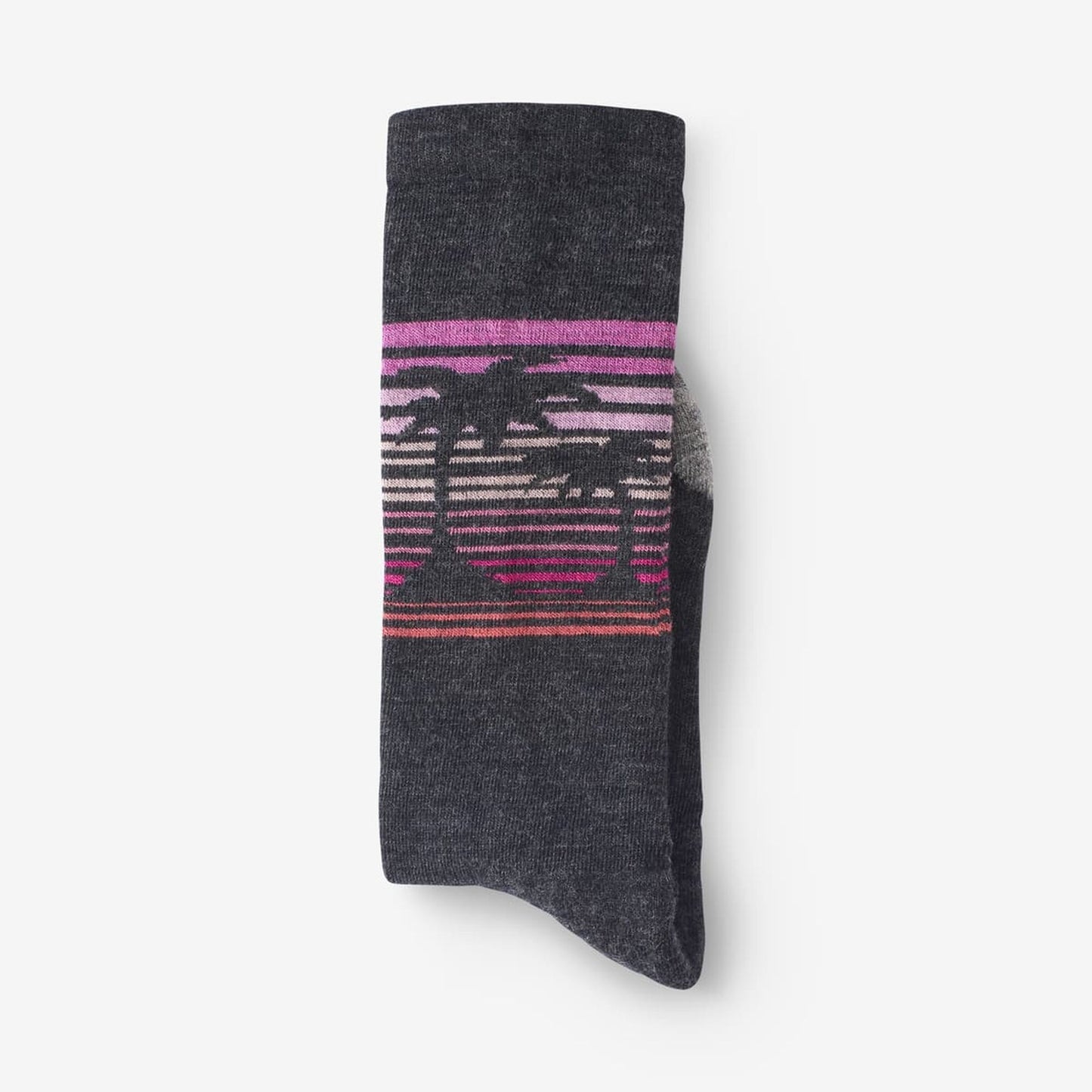 Palm Tree Pattern Merino Cool™ Dress Socks - Charcoal