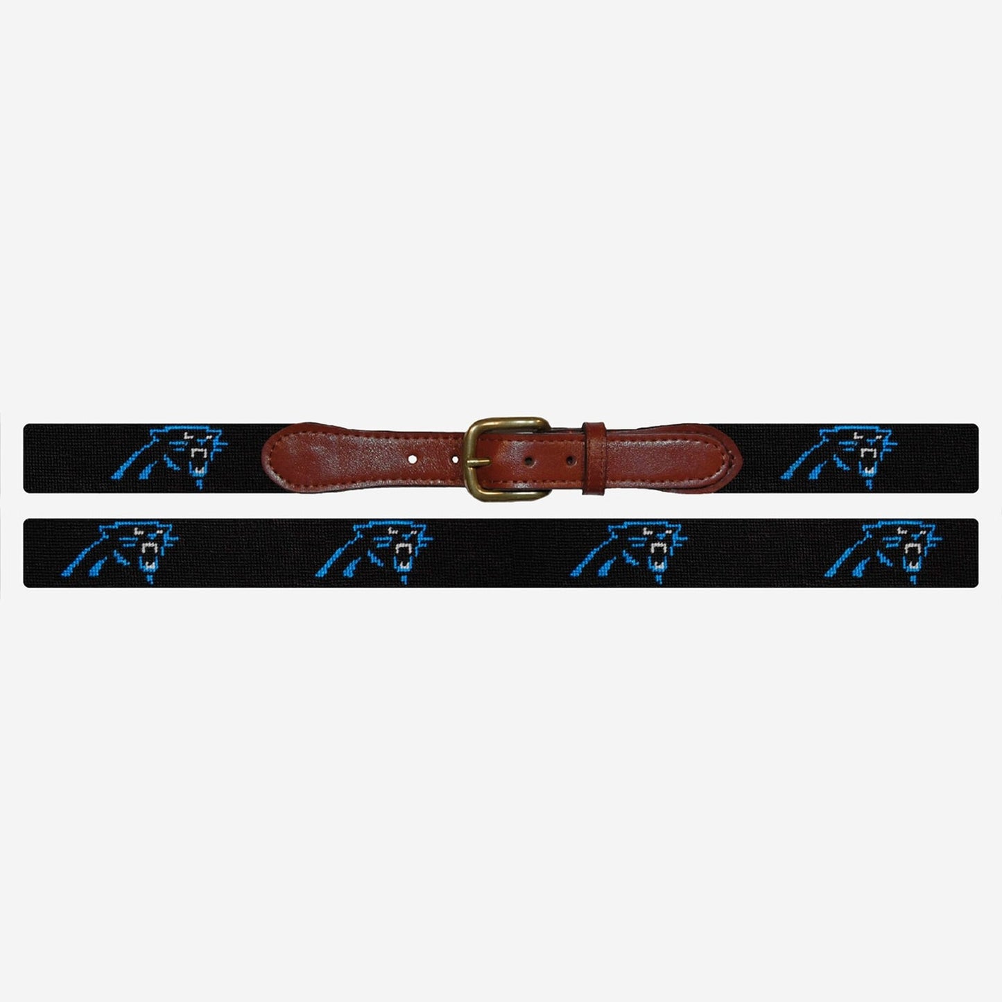 NFL Needlepoint Belt by Smathers & Branson - Carolina Panthers