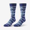 Blue Hibiscus Stripe
