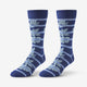 Blue Hibiscus Stripe