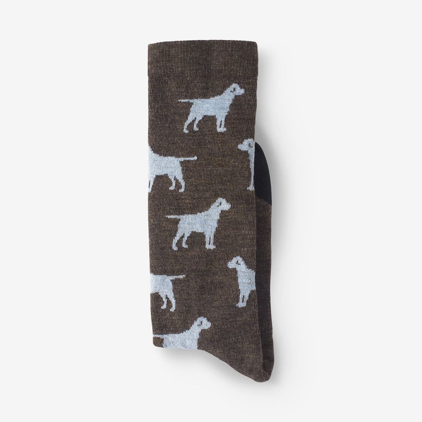 Dog Pattern Merino Cool™ Dress Socks - Brown