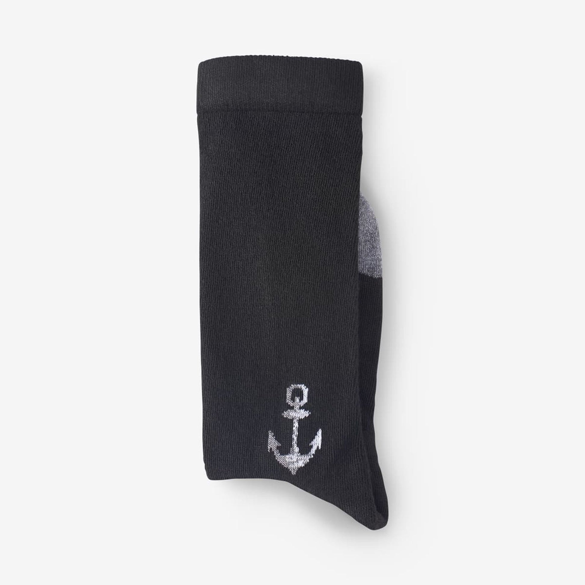 Anchor Soft Touch Poly-Tencel Dress Socks - Black
