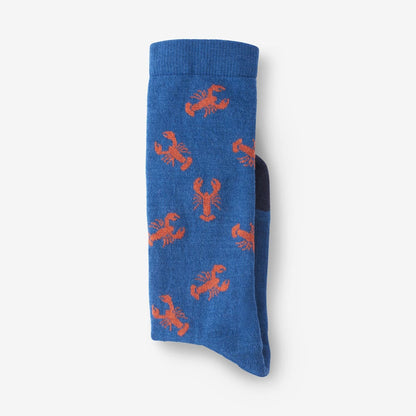 Lobster Pattern Merino Cool™ Dress Socks - Blue
