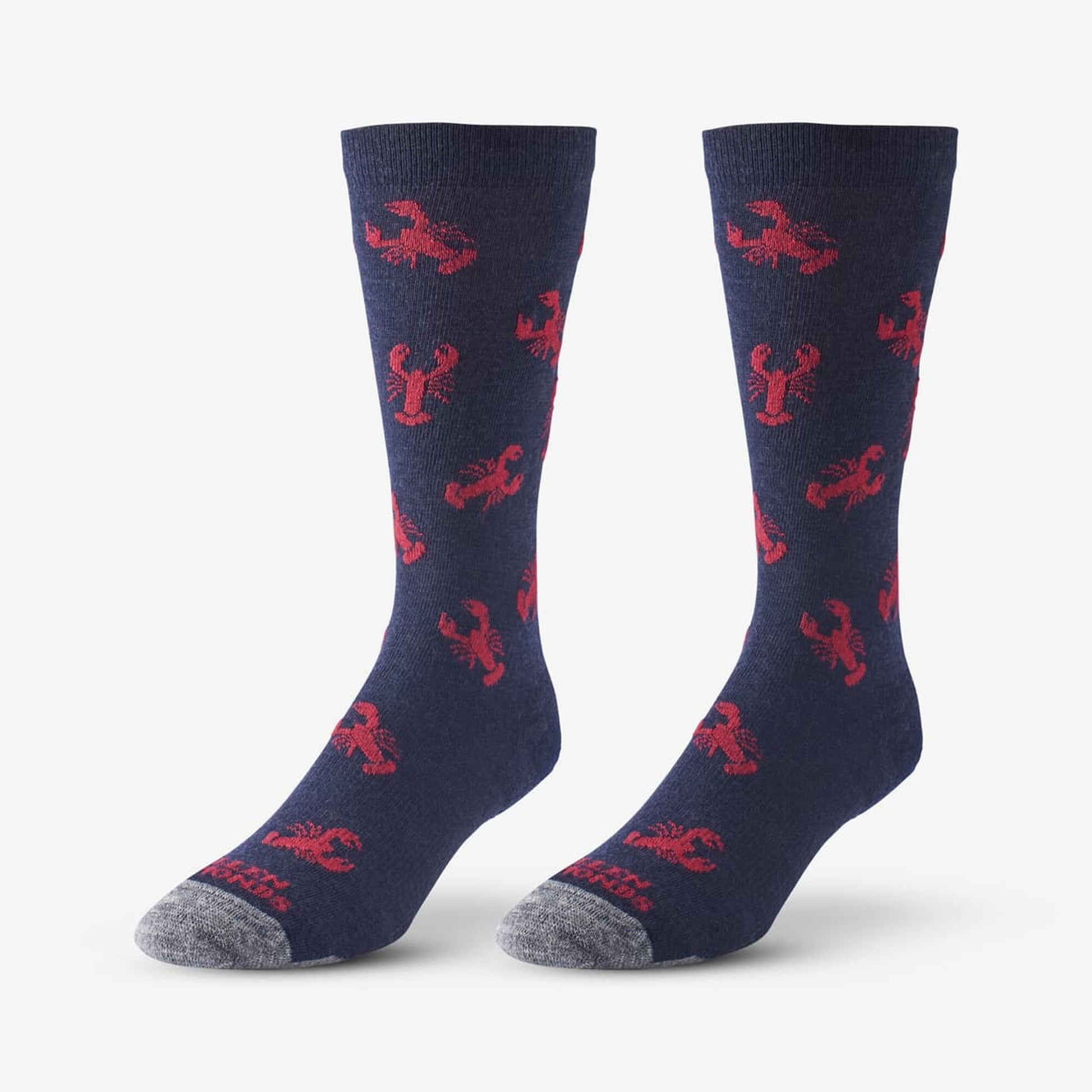 Lobster Pattern Merino Cool™ Dress Socks - Navy