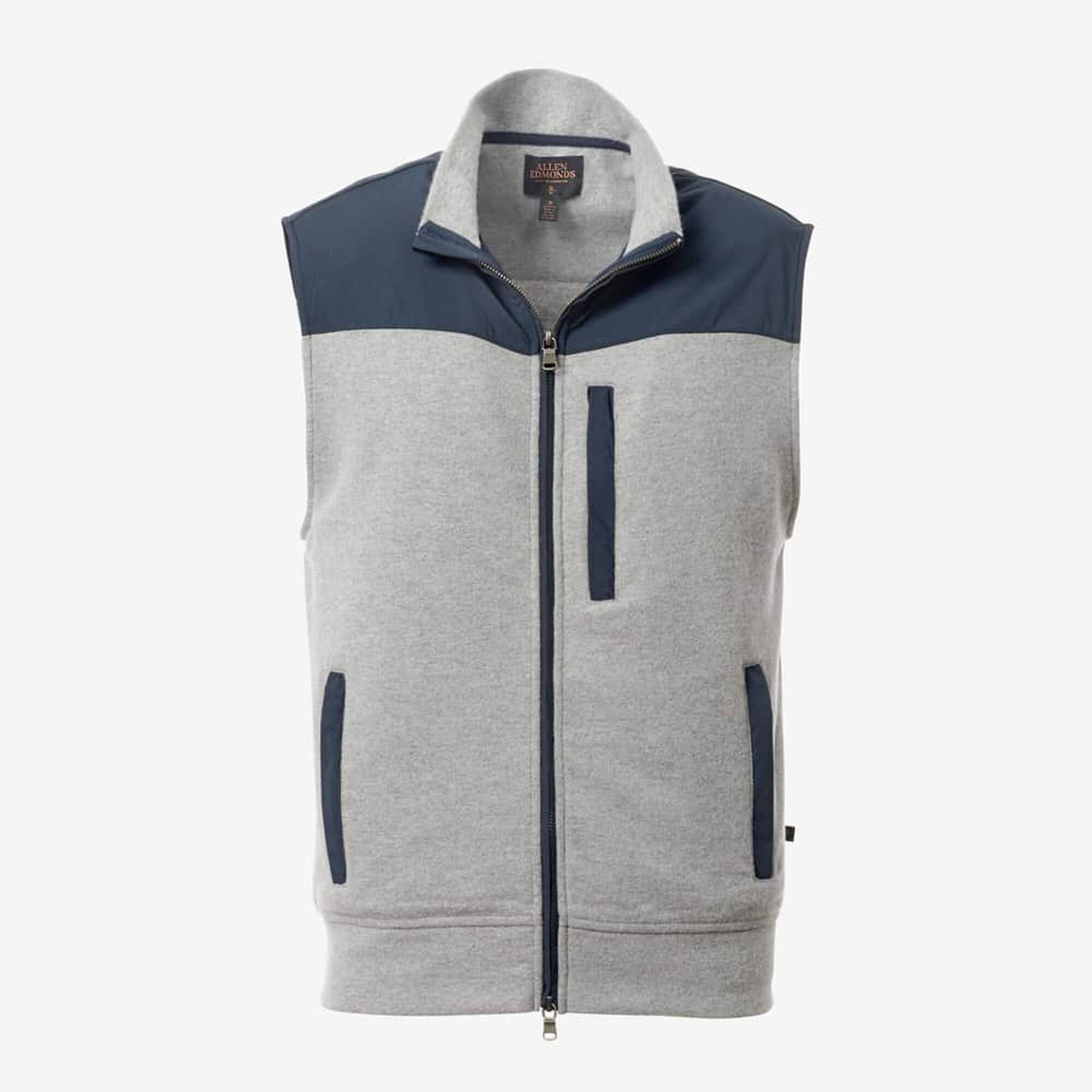 James Zip Front Vest - Charcoal