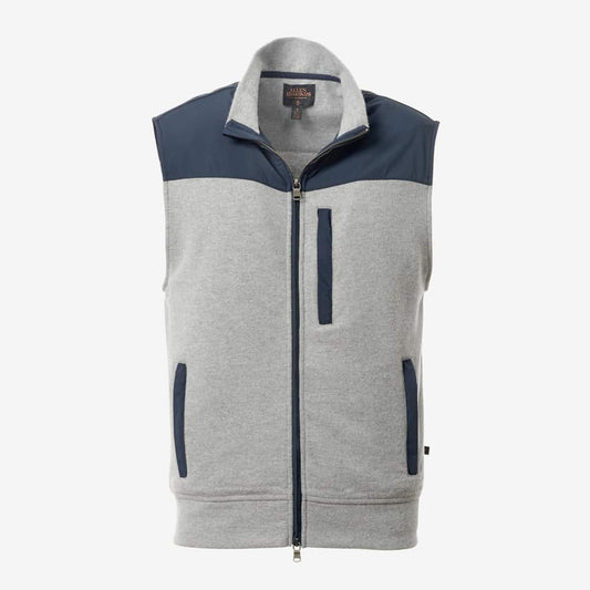 James Zip Front Vest - Charcoal