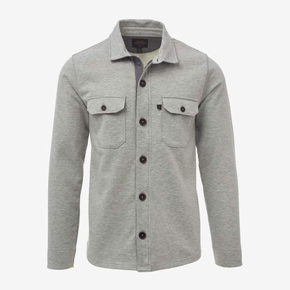Terry Zip Front Workshirt - Grey