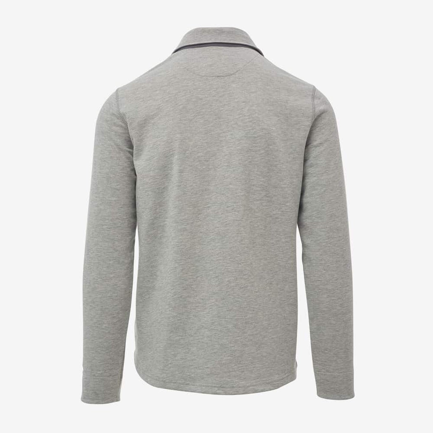 Terry Zip Front Workshirt - Grey