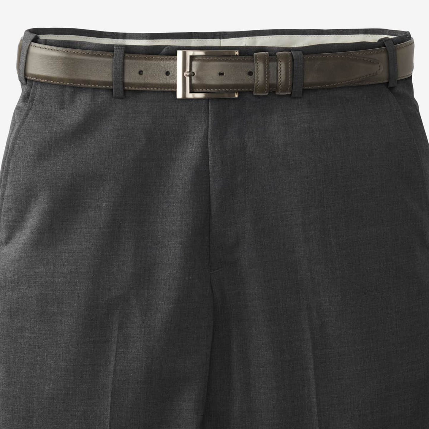 Wide Basic Dress Belt - Burnished Olive