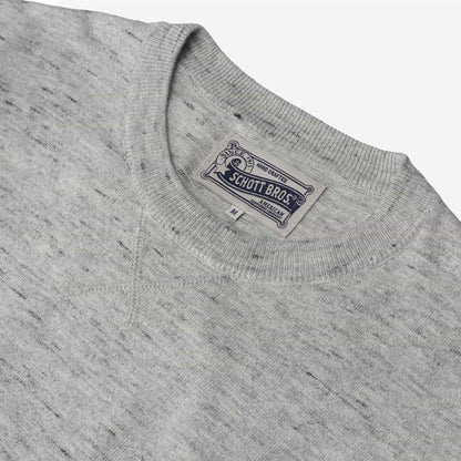 Crew Neck Sweater - Grey Heathered Knit