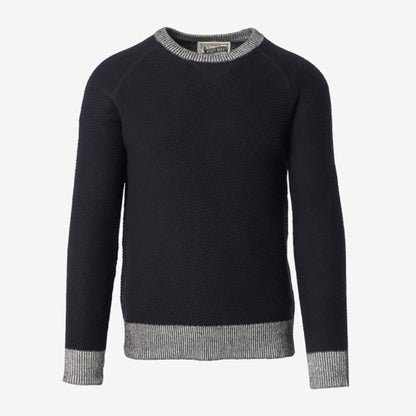 Crew Neck Sweater - Navy