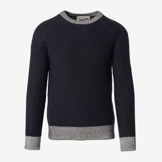 Crew Neck Sweater - Navy