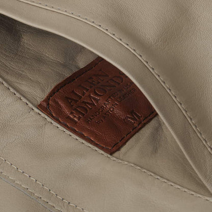 Leather and Suede Reversible Bomber - Grey / Beige