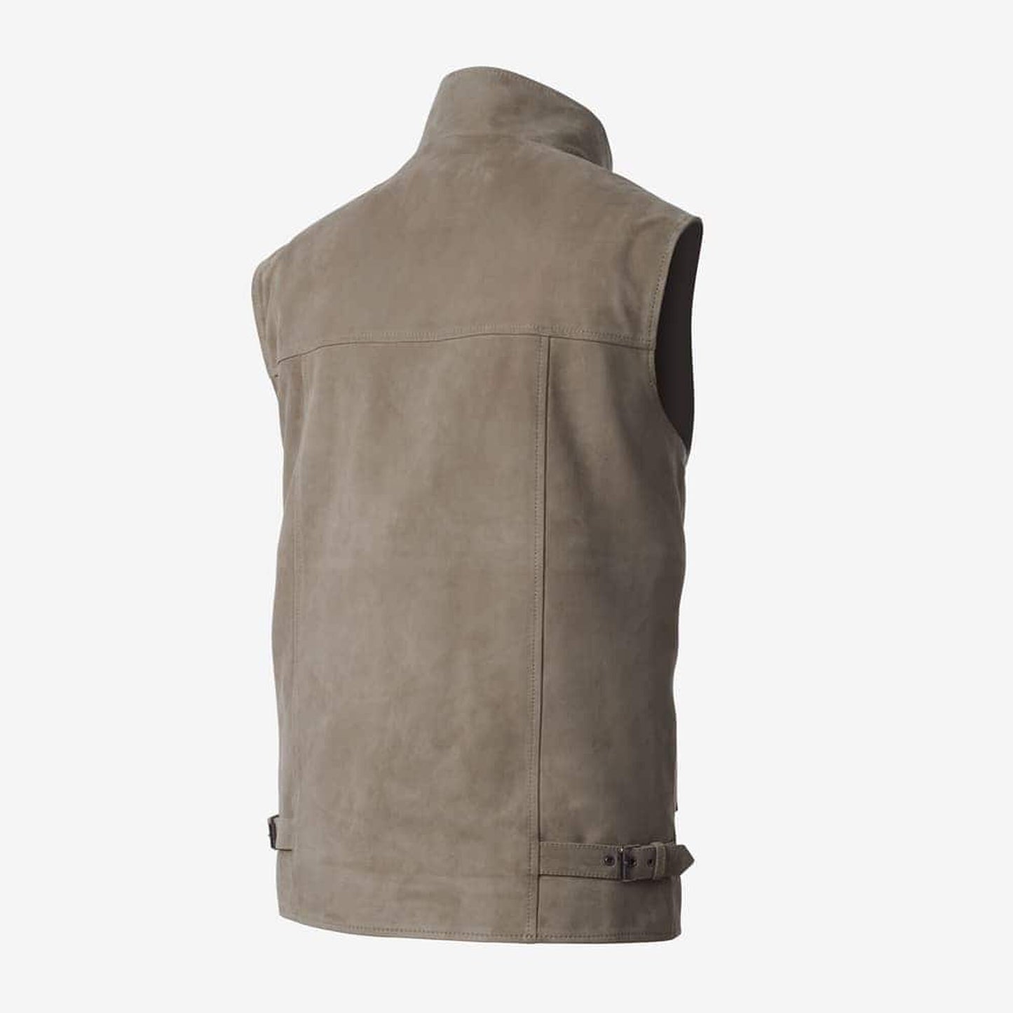 Storm Flap Metis Goat Suede Vest - Beige