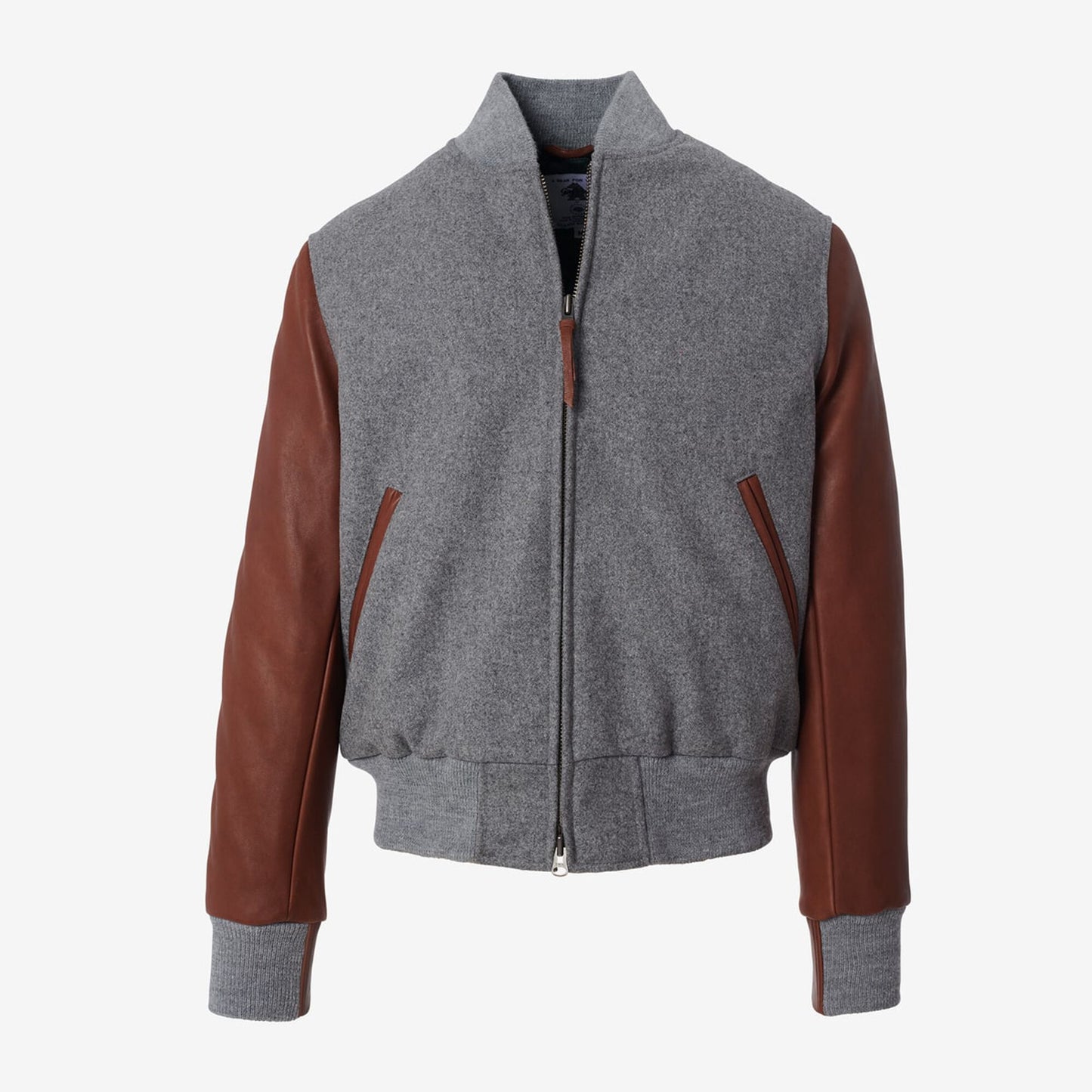 Zip Up Varsity Jacket by Golden Bear - Grey
