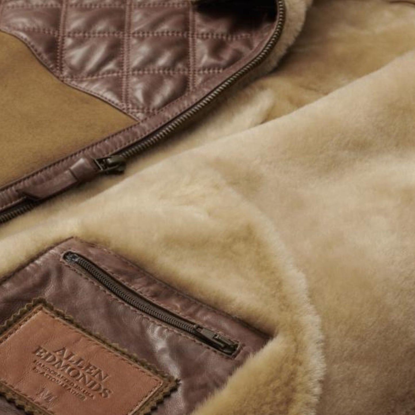 Shearling Quilted Vest - Chestnut