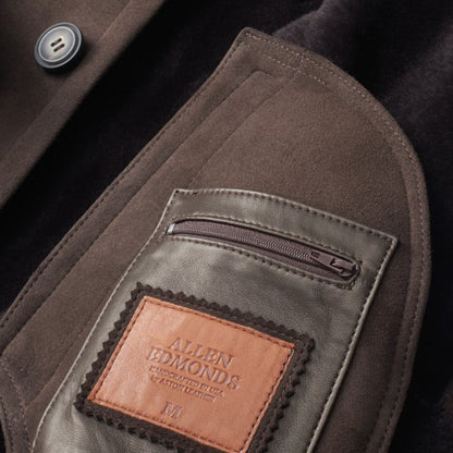 Shearling Car Coat - Chestnut