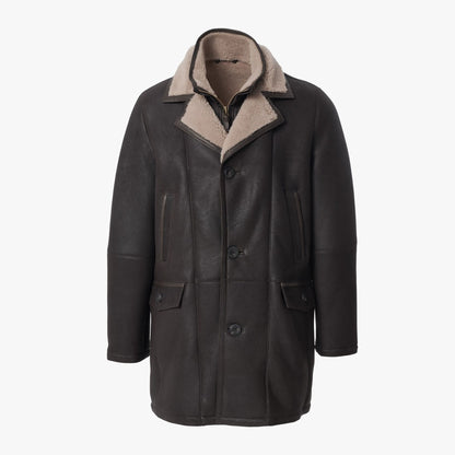 Silky Shearling Jacket - Chestnut