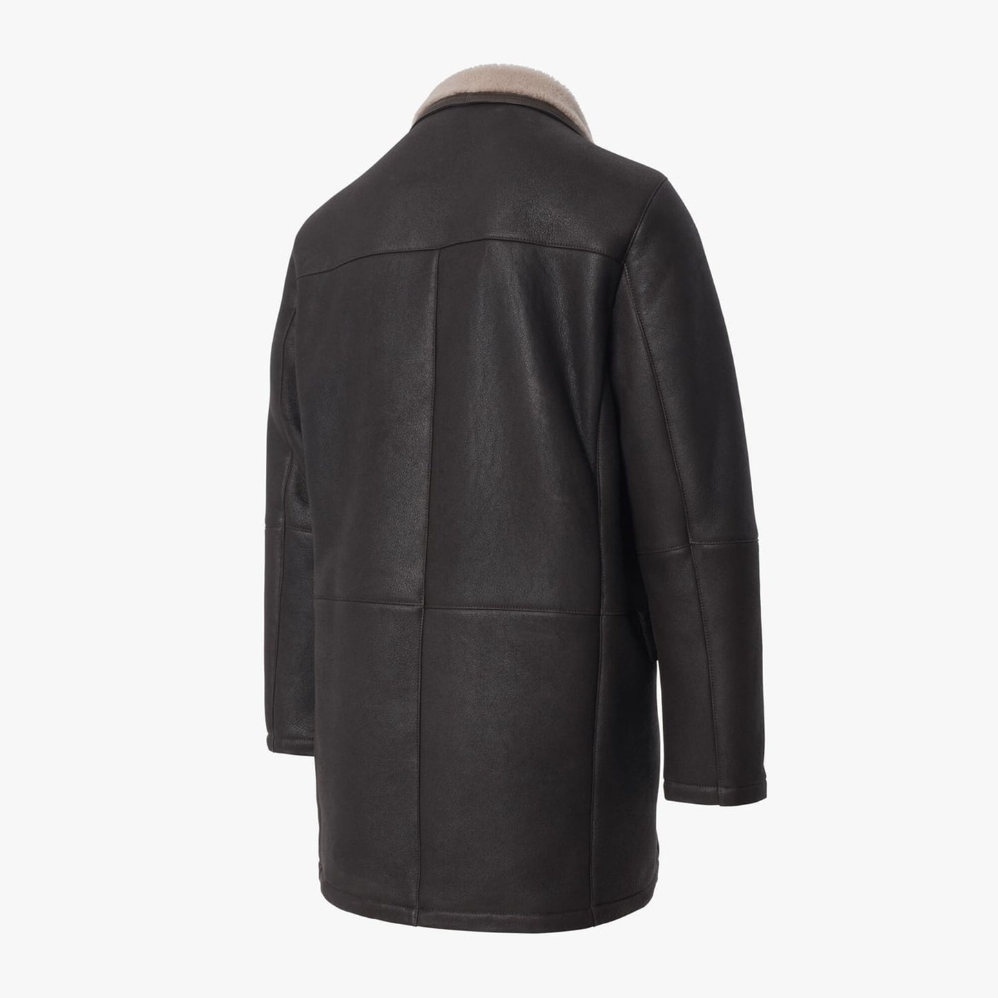 Silky Shearling Jacket - Chestnut