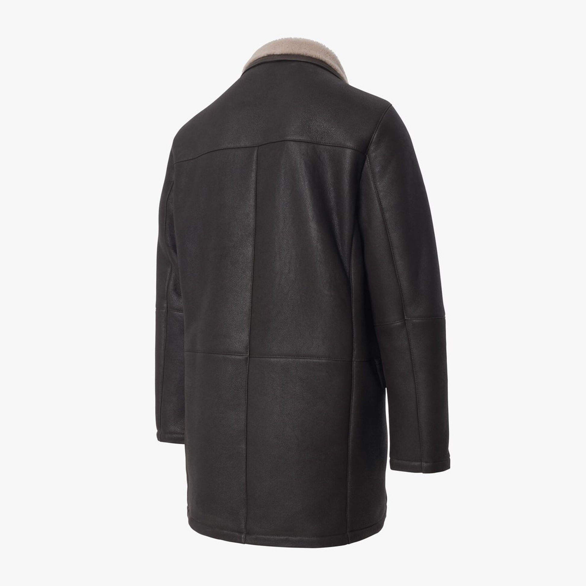 Silky Shearling Jacket - Chestnut
