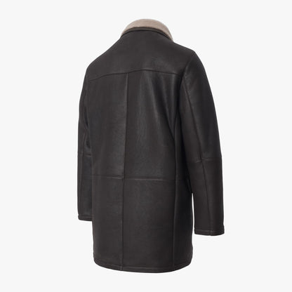 Silky Shearling Jacket - Chestnut