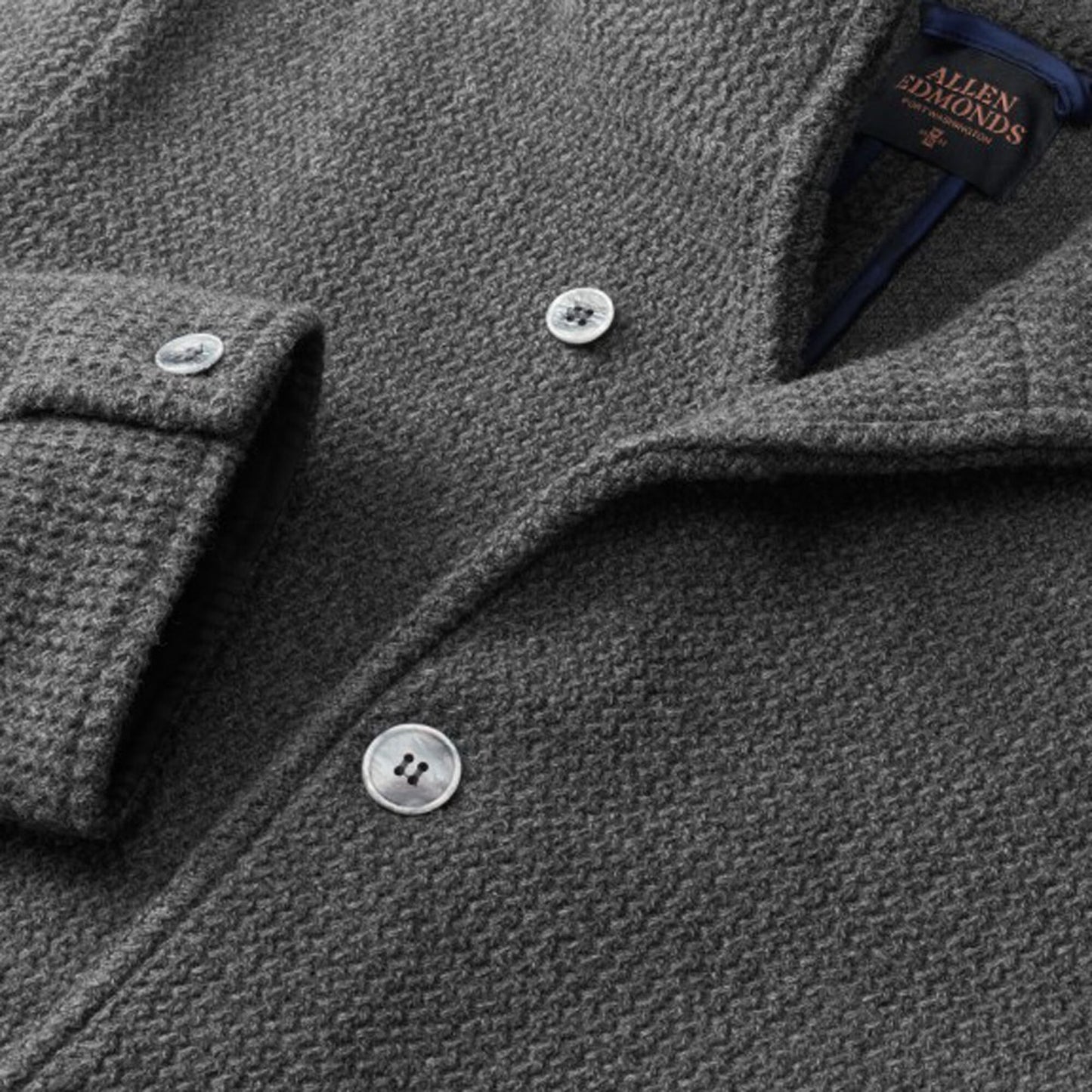 Wool Knit Blazer - Charcoal